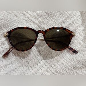 Tortoiseshell Cat-Eye Women's Sunglasses - Brown Lenses